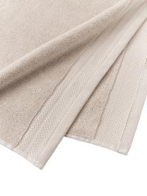 Handtuch Premium aus Bio-Baumwolle in verschiedenen Größen, 100 % Bio-Baumwolle, GOTS-zertifiziert (von GCL International, GCL-300517)
 Schwere Qualität, 600 g/m², Hellbeige, Handtuch, B 50 x L 100 cm