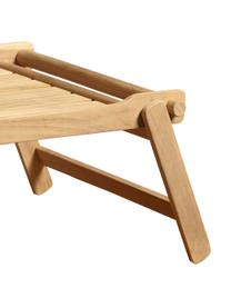 Składana taca do serwowania z drewna Bed, Drewno tekowe piaskowane, Drewno tekowe, D 58 x S 36 cm