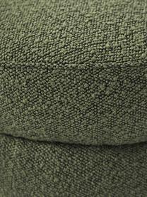 Bouclé kruk Alto, Bekleding: bouclé (100 % polyester), Frame: massief grenenhout, multi, Bouclé groen, Ø 42 x H 47 cm