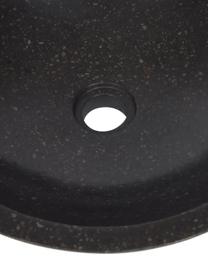 Aufsatzwaschbecken Kuveni aus Terrazzo, Terrazzo, Schwarz, Terrazzo-Optik, Ø 40 x H 11 cm