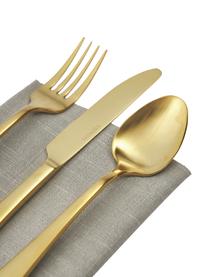 Set 20 posate color oro opaco spazzolato Francine, 4 persone, Coltello: acciaio inossidabile 13/0, Dorato opaco, 4 persone (20 pz)