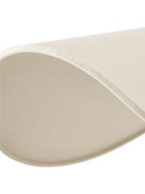Lampada a sospensione di design in lino Kenzie, Paralume: lino, Baldacchino: metallo rivestito, Beige, Larg. 55 x Prof. 37 cm