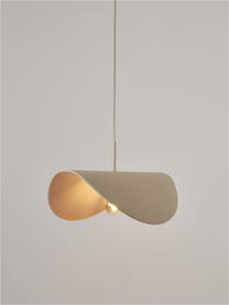 Designové závěsné svítidlo ze lnu Kenzie, Světle béžová, Š 55 cm, H 37 cm