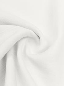 Federa arredo in lino bianco crema con frange Luana, 100% lino

Il lino per sua natura ha un aspetto sgualcito e risulta ruvido al tatto 
L'alta resistenza allo strappo rende il lino resistente all'abrasione e all'usura, Bianco crema, Larg. 40 x Lung. 40 cm