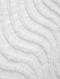Couvre-lit blanc naturel avec ornements tuftés Felia, 100 % coton, Blanc naturel, larg. 240 x long. 260 cm (pour lits jusqu'à 200 x 200 cm)