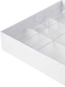 Organizador de cubiertos extraíble Tower, Plástico, Blanco, An 25 x Al 6 cm