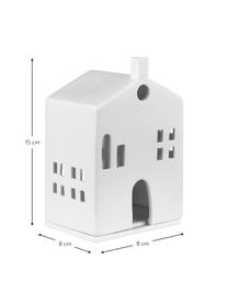 Porzellan-Lichthaus Living in Weiß, Porzellan, Weiß, B 10 x H 15 cm
