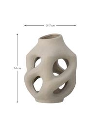 Decoratief object Serife van keramiek, Keramiek, Beige, Ø 17 x H 24 cm