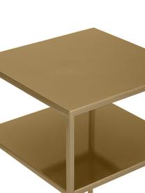 Tavolino in metallo Tensio, Metallo verniciato a polvere, Ottonato, Larg. 30 x Prof. 30 cm