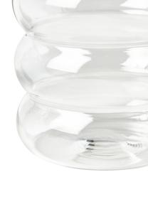 Bicchiere in vetro soffiato Bubbly 4 pz, Vetro borosilicato, Trasparente, Ø 8 x Alt. 10 cm