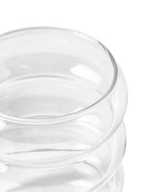 Ručně foukané sklenice Bubbly, 4 ks, Borosilikátové sklo, Transparentní, Ø 8 cm, V 10 cm