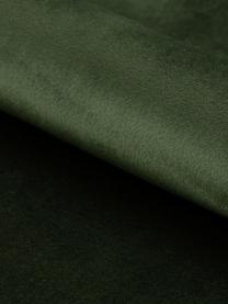 Poltrona in velluto verde Chisa, Rivestimento: poliestere Con 25.000 cic, Gambe: metallo verniciato, Velluto verde bosco, Larg. 68 x Prof. 73 cm