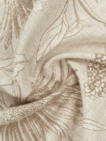 Mantel de algodón Freya, 86% algodón, 14% lino, Beige, marrón, De 6 a 10 comensales (An 145 x L 250 cm)