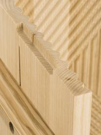 Aparador de madera de maciza Louis, Parte trasera: tablero de fibras de dens, Madera clara, An 177 x Al 75 cm