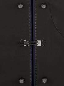 Sofá rinconera modular con reposapiés Lennon (4 plazas), Tapizado: 100% poliéster Alta resis, Estructura: madera de pino maciza, ma, Patas: plástico, Tejido azul oscuro, An 327 x F 207 cm