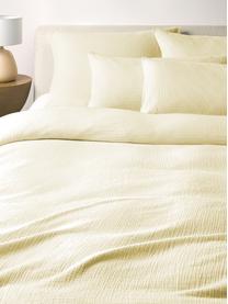 Funda nórdica de muselina Odile, Amarillo, Cama 90 cm (155 x 220 cm)
