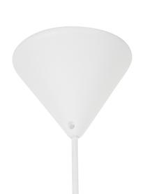 Hanglamp Milford van opaalglas in wit, Lampenkap: opaalglas, mondgeblazen, Baldakijn: gecoat metaal, Wit, Ø 30  x H 28 cm