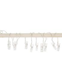 LED-Lichterkette Clippy, 135 cm, 10 Lampions, Transparent, L 135 cm
