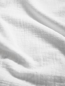 Mousseline dekbedovertrek Odile van katoen in wit, Weeftechniek: mousseline Draaddichtheid, Wit, B 140 x L 200 cm