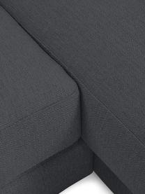 Canapé de salon Tribeca, Tissu gris, larg. 356 x prof. 195 cm, méridienne à gauche