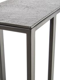 Odkládací stolek v industriálním stylu Edge, Deska stolu: černá Rám: matná černá, Š 45 cm, V 62 cm