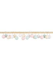 Girlanda świetlna LED Colorain, dł. 378 cm i 20 lampionów, Biały, kremowy, pudrowy różowy, jasny niebieski, D 378 cm