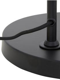Moderne leeslamp Cassandra in zwart, Lampenkap: gepoedercoat metaal, Lampvoet: gepoedercoat metaal, Zwart, 75 x 152 cm