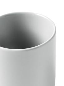 Porzellan Kaffeebecher Nessa, 4 Stück, Hochwertiges Hartporzellan, Hellgrau, Ø 8 x H 10 cm