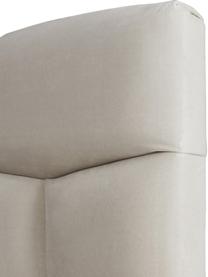Tête de lit capitonnée Teggan, Velours beige, larg. 183 x haut. 115 cm