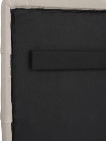 Gepolstertes Samt-Kopfteil Teggan, Bezug: Samt (100 % Polyester), Gestell: Sperrholz, Massivholz, FS, Samt Beige, B 183 x H 115 cm