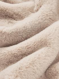 Kuscheldecke Mette aus Kunstfell, Vorderseite: 100 % Polyester, Rückseite: 100 % Polyester, Beige, B 150 x L 200 cm
