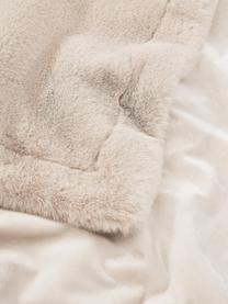 Kuscheldecke Mette aus Kunstfell, Vorderseite: 100 % Polyester, Rückseite: 100 % Polyester, Beige, B 150 x L 200 cm