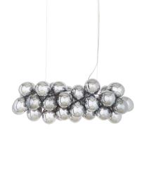 Lampa wisząca ze szkła Gross Bar, Odcienie chromu, S 80 x W 36 cm