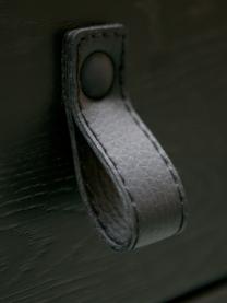Konsole Silas mit 2 Schubladen, Korpus: Eichenholz, gebürstet und, Gestell: Metall, lackiert, Schwarz, B 140 x T 40 cm