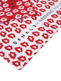 Bolsa de tela doble cara de diseño Alexis, 100% algodón ecológico, Rojo, blanco, An 42 x L 44 cm
