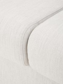 Slaapbank Morgan (2-zits) in crèmewit, uitklapbaar, Bekleding: 100% polyester, Poten: massief grenenhout, gelak, Geweven stof crèmewit, 187 x 92 cm