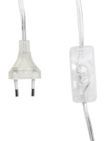 Große Keramik-Tischlampe Colett in organischer Form, Lampenschirm: Leinengemisch, Lampenfuß: Keramik, Beige, Weiß, Ø 35 x H 53 cm