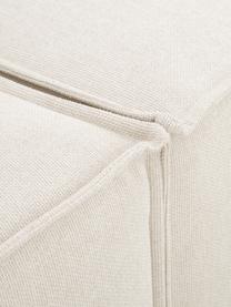 Modulare XL-Ottomane Lennon, Bezug: 100% Polyester Der strapa, Gestell: Massives Kiefernholz, FSC, Füße: Kunststoff, Webstoff Beige, B 357 x T 119 cm, Rückenlehne links