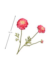 Kunstblumen Hahnenfuß, Pink, 2 Stück, Kunststoff, Metalldraht, Pnk, L 54 cm