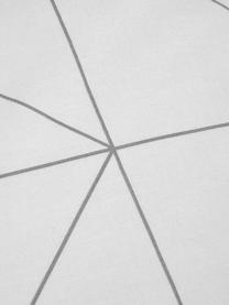 Baumwoll-Wendekopfkissenbezüge Marla mit grafischem Muster, 2 Stück, Webart: Renforcé Fadendichte 144 , Grau, Weiss, B 40 x L 80 cm