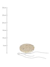 Sous-verre terrazzo Verna, 4 élém., Terazzo, Tons beiges, Ø 10 x haut. 2 cm