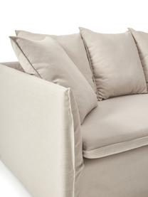 Sofa Mila (3-Sitzer), Bezug: 100% Polyester Der hochwe, Gestell: Kieferholz, Faserplatte, , Webstoff Hellgrau, B 220 x H 85 cm
