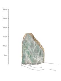 Dekorativní tác z avanturínu Sedona, Avanturín, Zelený avanturín, zlatá, Š 17 cm, V 1 cm