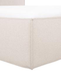 Cama tapizada Dream, Tapizado: poliéster (texturizado) A, Estructura: madera de pino maciza con, Tejido beige, An 200 x L 200 cm