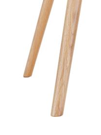 Silla con reposabrazos Fiji, Tapizado: poliéster Alta resistenci, Patas: madera de roble maciza, Tejido rosa, patas roble, An 59 x F 55 cm