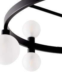 Lampa sufitowa Aglaia, Czarny, biały, Ø 86 x W 50 cm