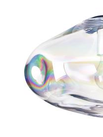 Plafón de vidrio iridiscente Amora, Pantalla: vidrio, Anclaje: metal cepillado, Iridiscente, cromo, Ø 35 x Al 28 cm
