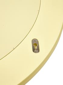 Espejo de pared redondo Mael, Parte trasera: tablero de fibras de dens, Espejo: cristal, Amarillo, Ø 75 cm