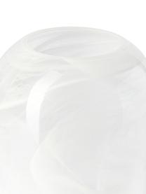 Handgefertigte Glas-Vase Helvi, Glas, Weiß, semi-transparent, Ø 20 x H 30 cm