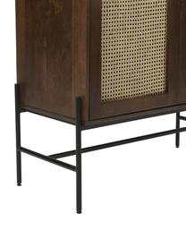 Chiffonnier Vienna, Estructura: madera de mango maciza, Patas: metal con pintura en polv, Madera de mango, An 100 x Al 120 cm
